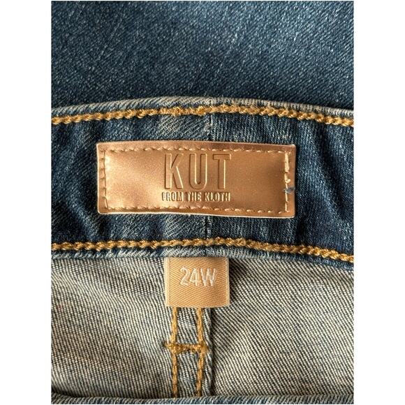 Kut From The Kloth Catherine Boyfriend Denim Stretch jeans blue size 24W - Picture 4 of 7